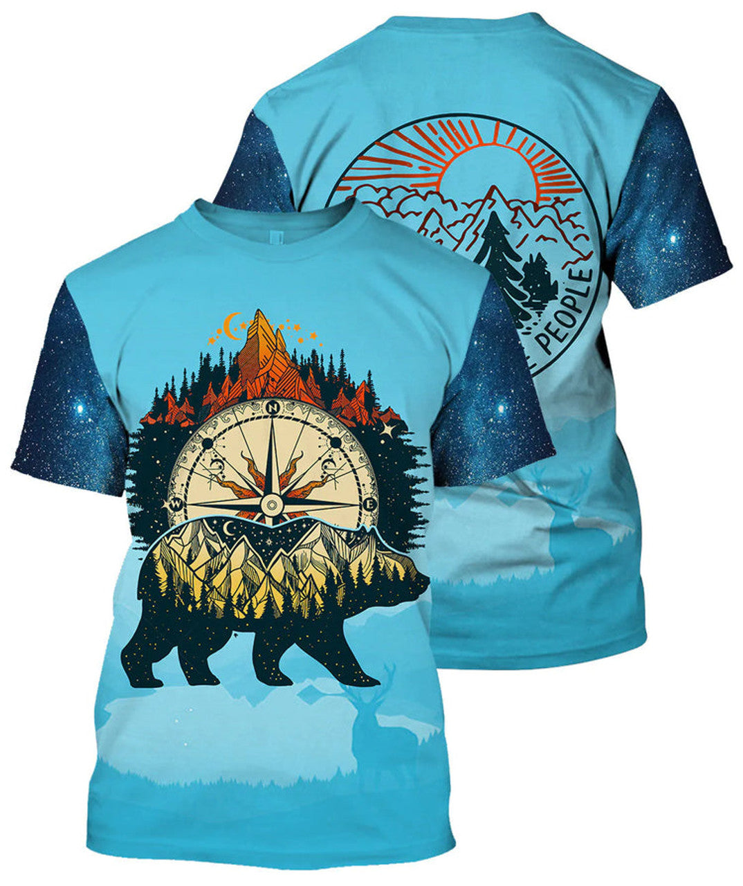 Bear Camping 3D All Over Printed Shirt, Cute Bear Zip Up Hoodie Men Women, Family Camping Tshirt