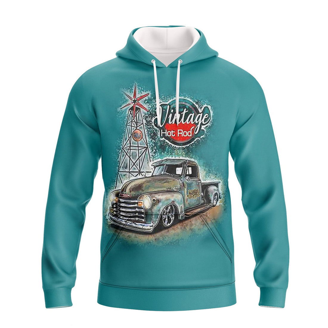 FUNSTUFFPRINT Vintage Hot Rod 3D Hoodie and Zip Hoodie