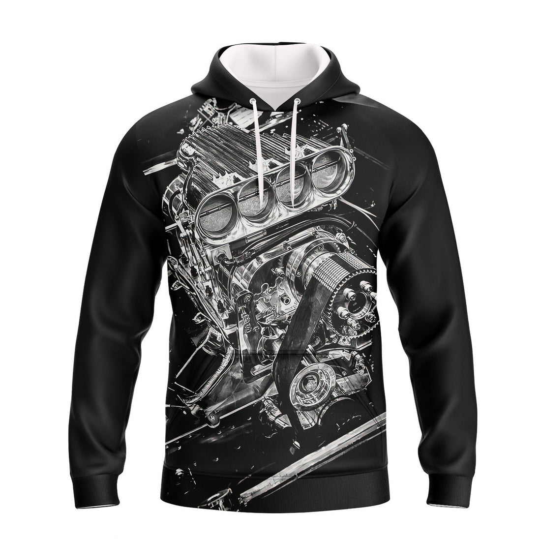 FUNSTUFFPRINT Hot Rod Engine 3D Hoodie and Zip Hoodie