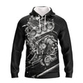 FUNSTUFFPRINT Hot Rod Engine 3D Hoodie and Zip Hoodie