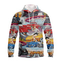 FUNSTUFFPRINT Hot Rod 3D Hoodie and Zip Hoodie