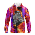 FUNSTUFFPRINT Hot Rod Engine 3D Hoodie and Zip Hoodie