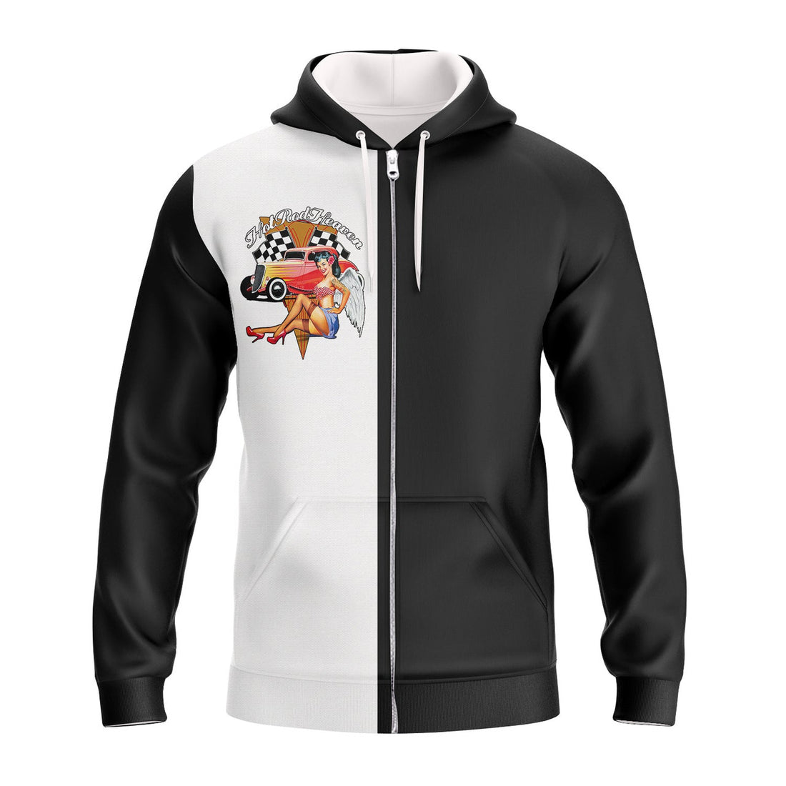 FUNSTUFFPRINT Hot Rod Heaven 3D Hoodie and Zip Hoodie