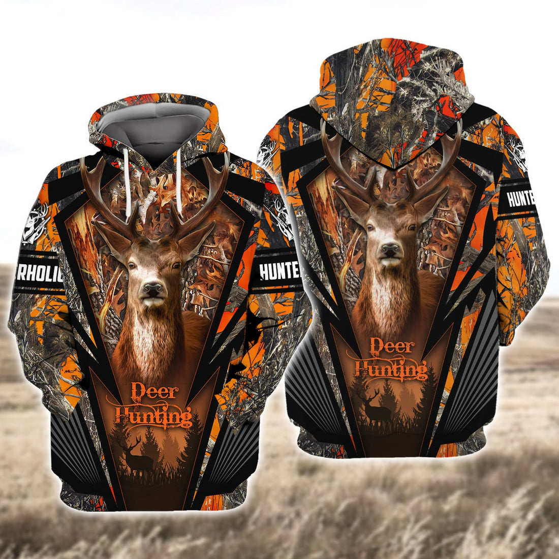 FUNSTUFFPRINT Deer Hunting 3D Full Print 198 3D Hoodie and Zip Hoodie