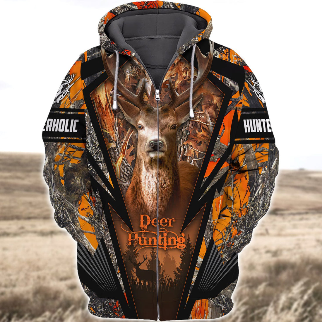 FUNSTUFFPRINT Deer Hunting 3D Full Print 198 3D Hoodie and Zip Hoodie