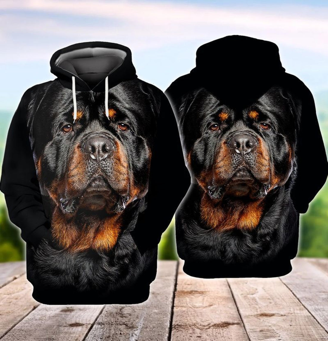 FUNSTUFFPRINT Rottweiler 3D Hoodie and Zip Hoodie