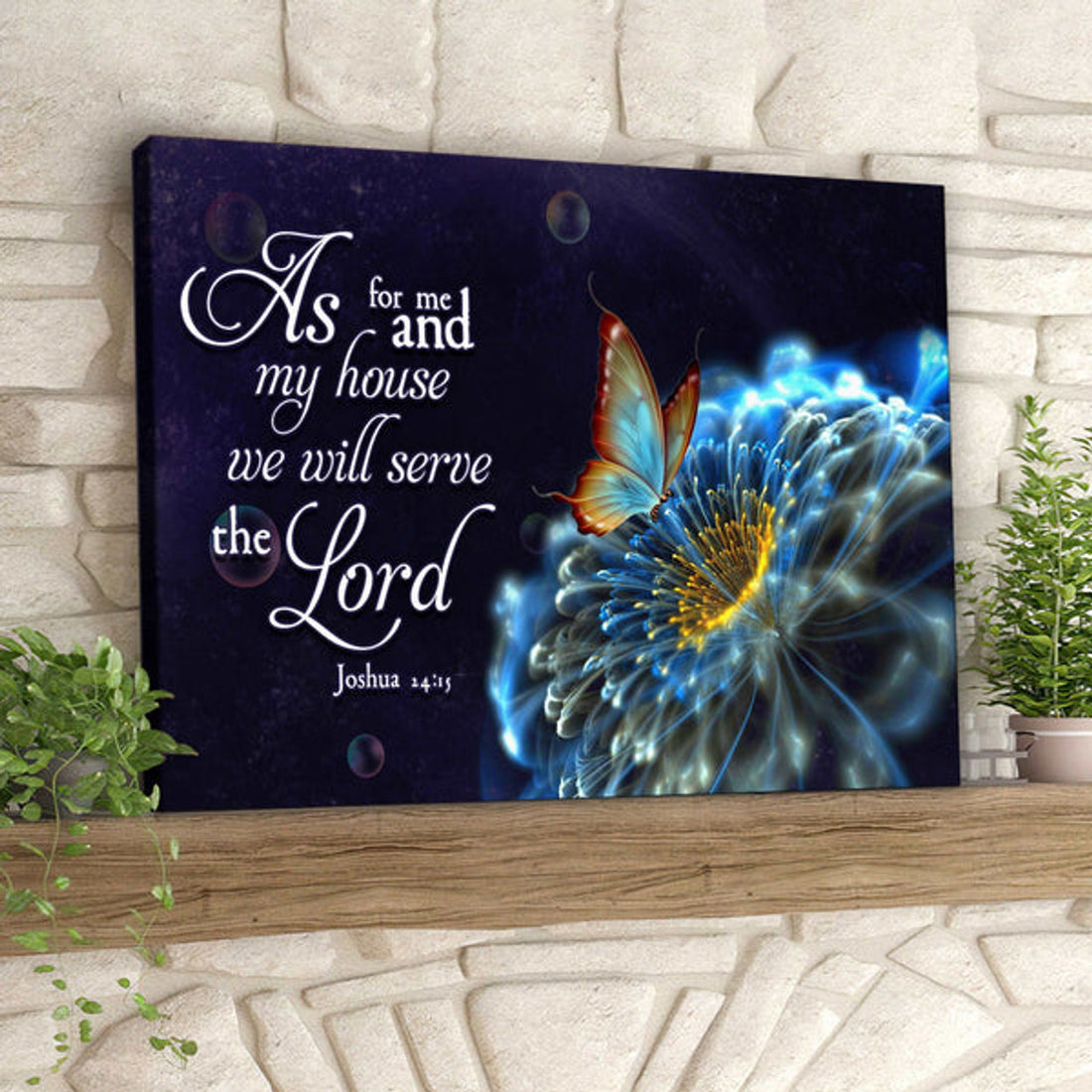As For Me And My House We Will Serve The Lord - Christian Canvas Prints - Faith Canvas - Bible Verse Canvas 