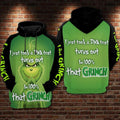 FUNSTUFFPRINT 100 Grinch In My Dna Over Print 3D Hoodie and Zip Hoodie