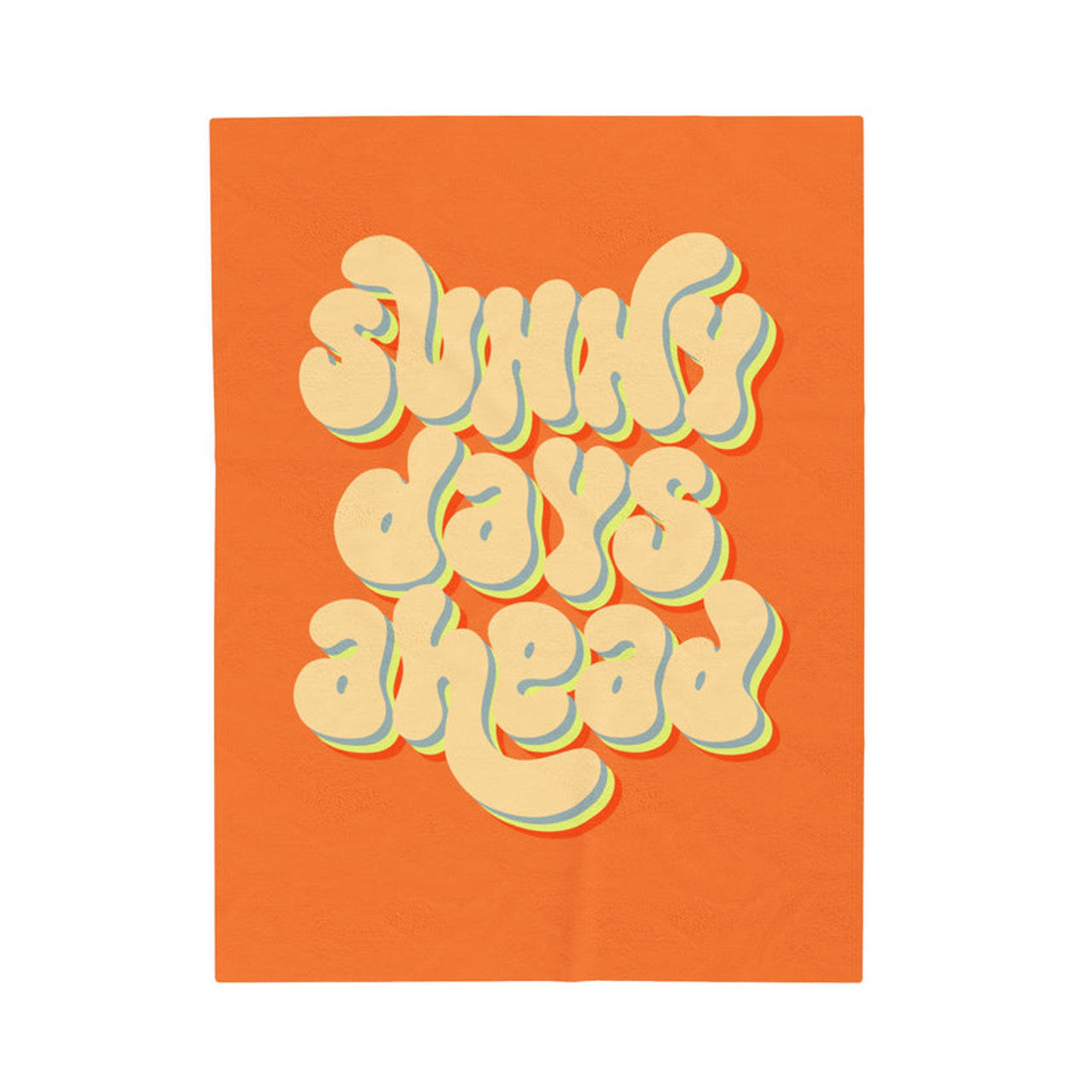 FUNSTUFFPRINT Sunny Days Velveteen Plush Blanket