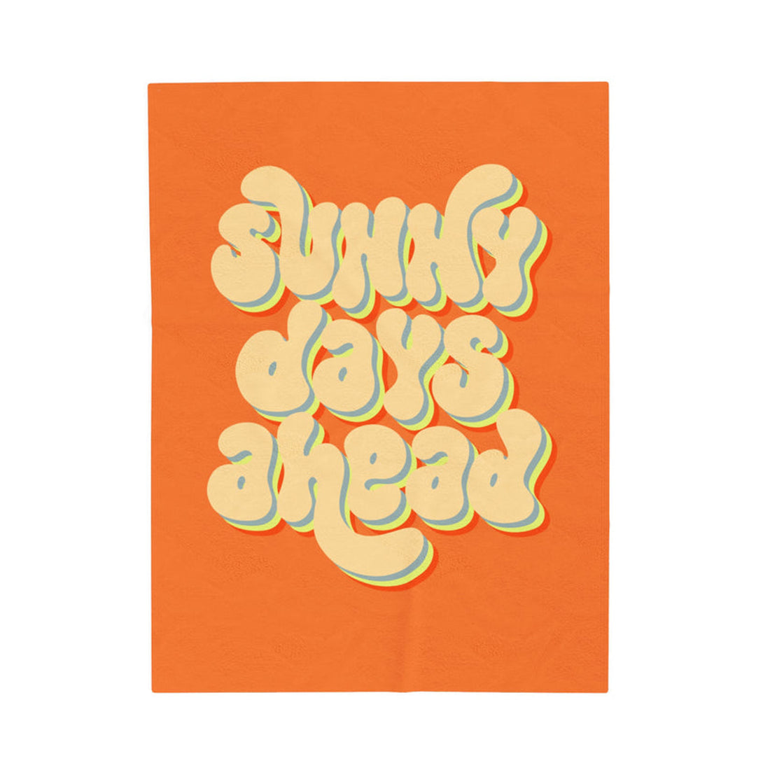 FUNSTUFFPRINT Sunny Days Velveteen Plush Blanket