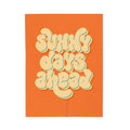 FUNSTUFFPRINT Sunny Days Velveteen Plush Blanket