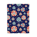 FUNSTUFFPRINT Peppermint Velveteen Plush Blanket