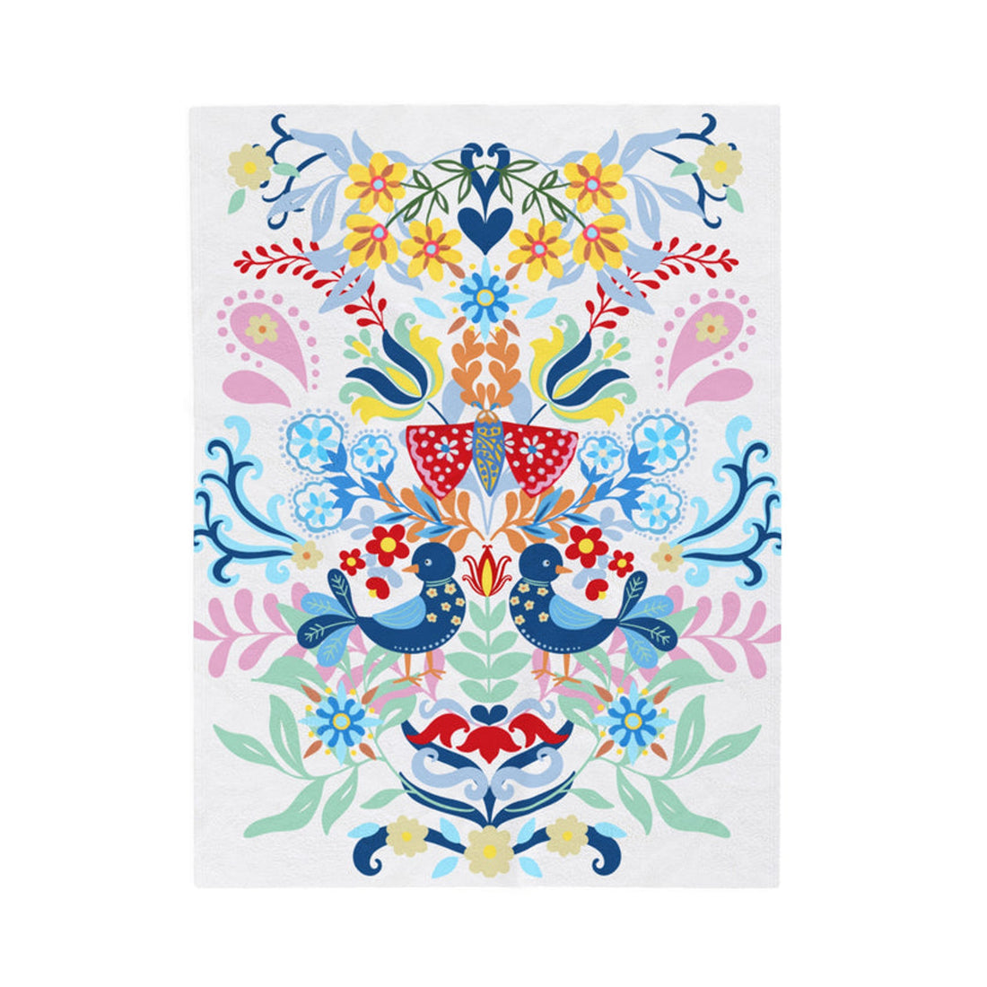FUNSTUFFPRINT Birds Velveteen Plush Blanket