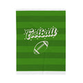 FUNSTUFFPRINT Football Field Velveteen Plush Blanket
