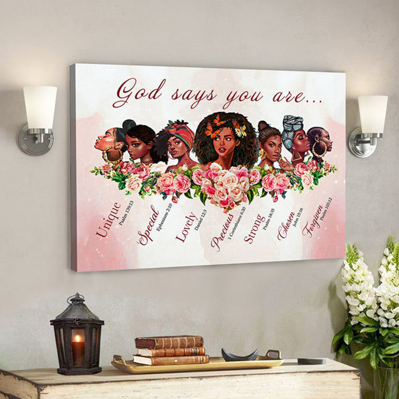 Scripture Canvas Wall Art - Jesus Canvas - Canvas Poster You Are The Girl Canvas Poster 
