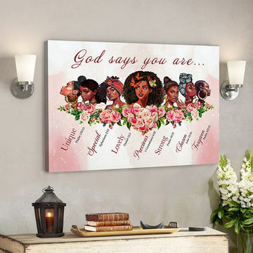 Scripture Canvas Wall Art - Jesus Canvas - Canvas Poster You Are The Girl Canvas Poster 