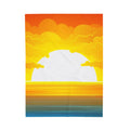 FUNSTUFFPRINT Rise & Shine Sunrise Velveteen Plush Blanket