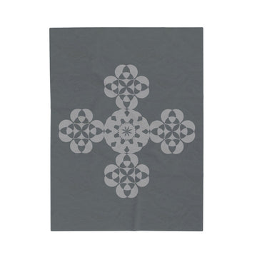 FUNSTUFFPRINT Quilt Cross Velveteen Plush Blanket