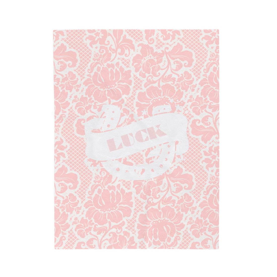 FUNSTUFFPRINT Lace and Luck Velveteen Plush Blanket