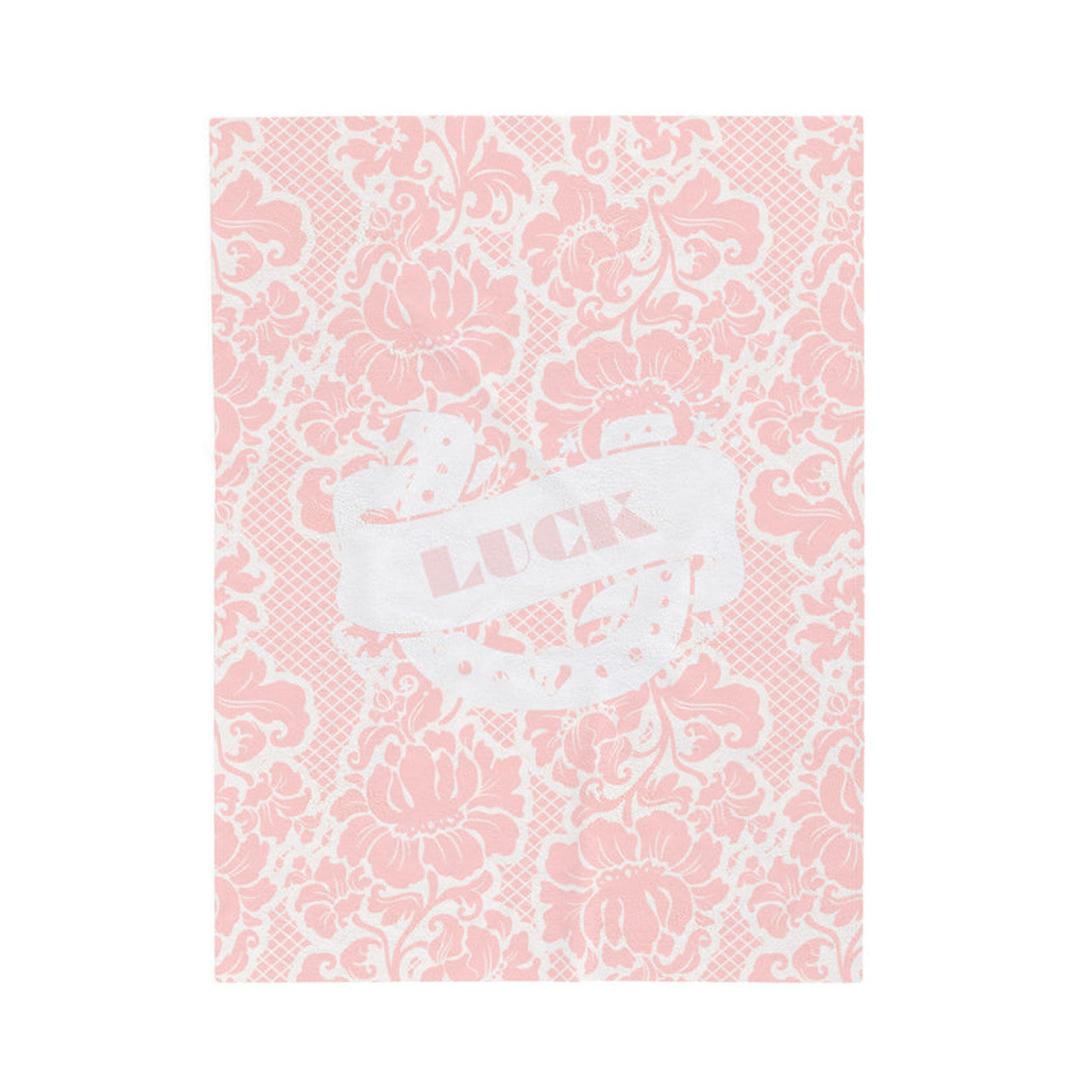 FUNSTUFFPRINT Lace and Luck Velveteen Plush Blanket