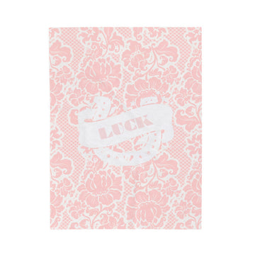 FUNSTUFFPRINT Lace and Luck Velveteen Plush Blanket