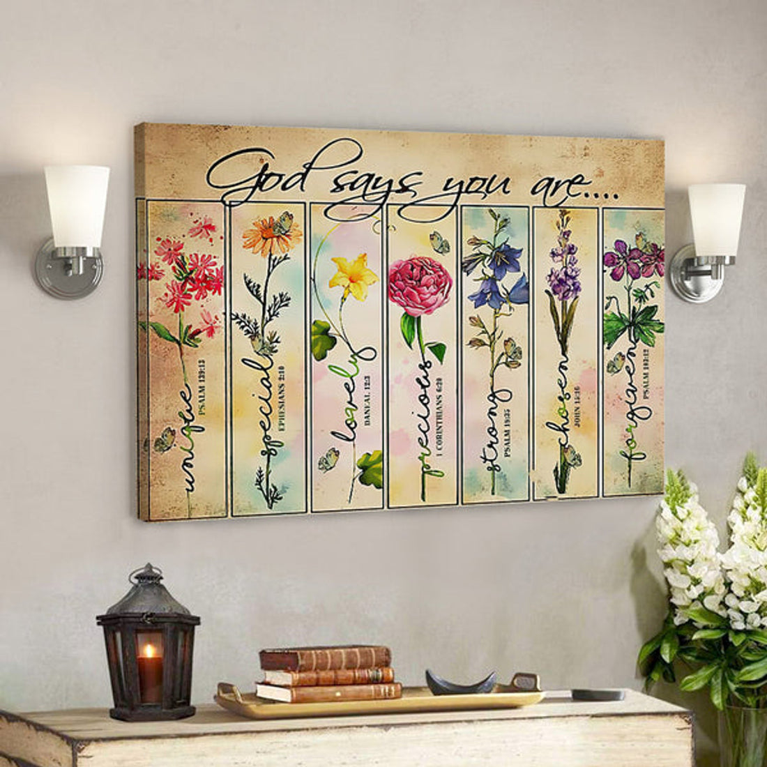 God Says You Are - Christian Canvas Prints - Bible Verse Canvas - Faith Canvas 