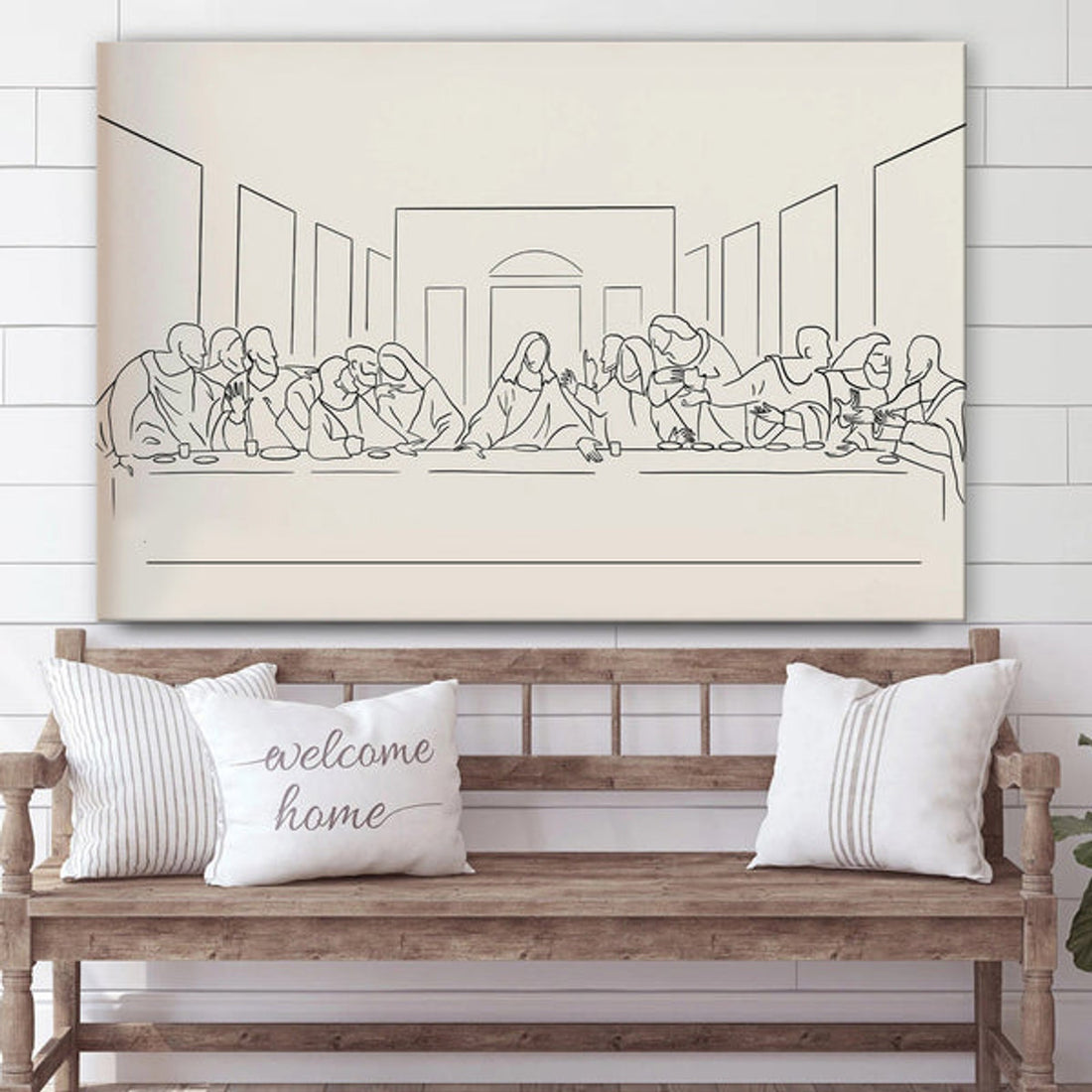 The Last Supper Canvas Painting - Christian Wall Posters 