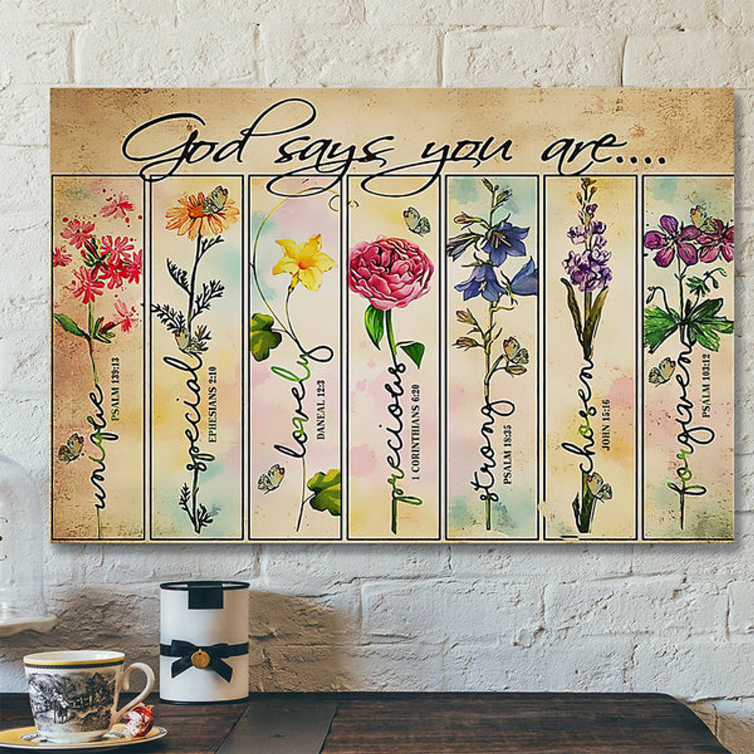 God Says You Are - Christian Canvas Prints - Bible Verse Canvas - Faith Canvas 