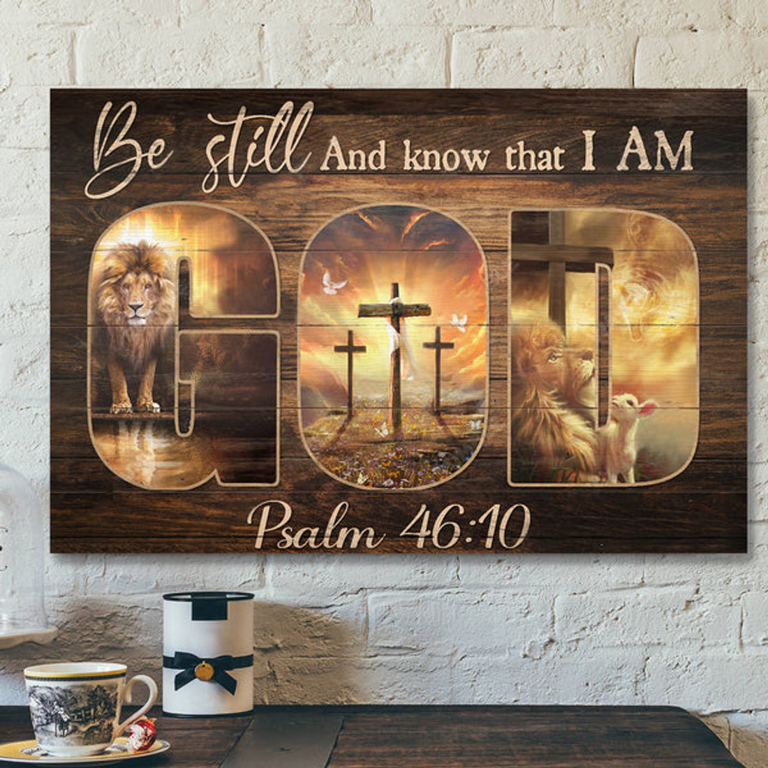 Bible Verse Canvas - Christian Canvas Art - Jesus Canvas - Be Still And Know That I Am