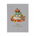 FUNSTUFFPRINT Happy Thanksgiving Velveteen Plush Blanket