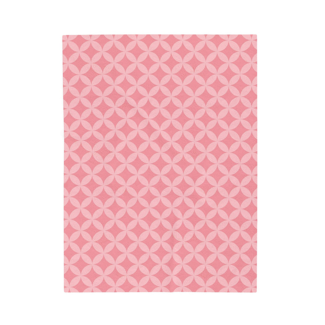 FUNSTUFFPRINT Pink Starpoint Velveteen Plush Blanket