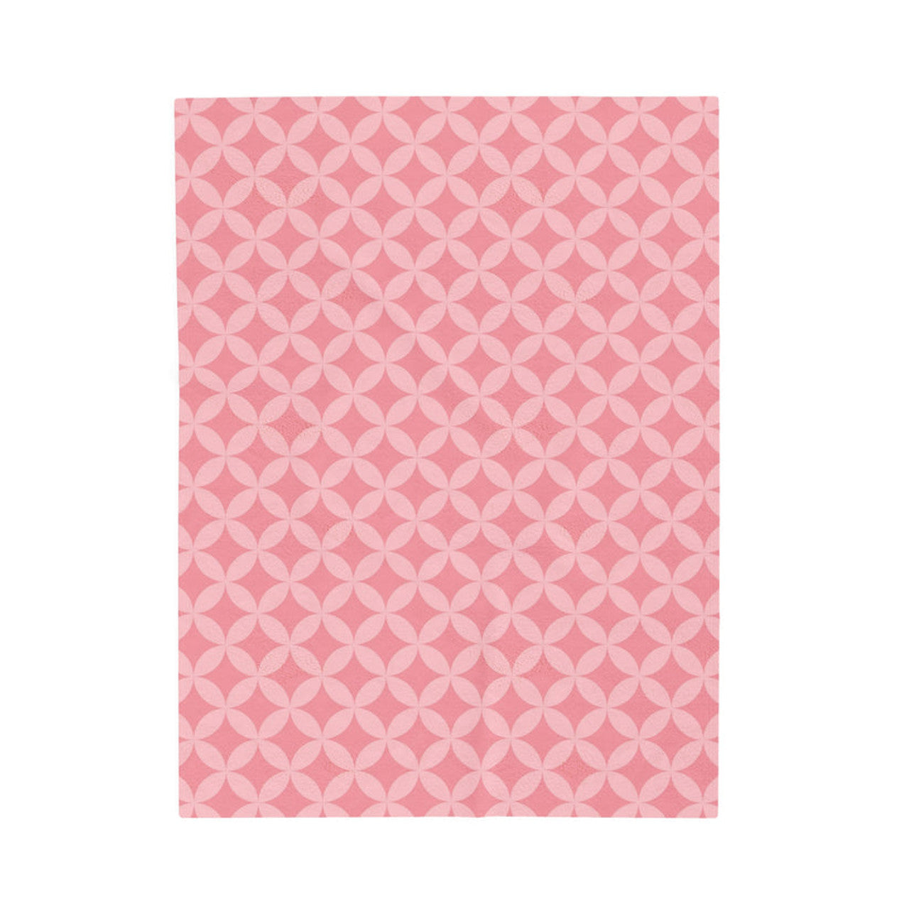 FUNSTUFFPRINT Pink Starpoint Velveteen Plush Blanket