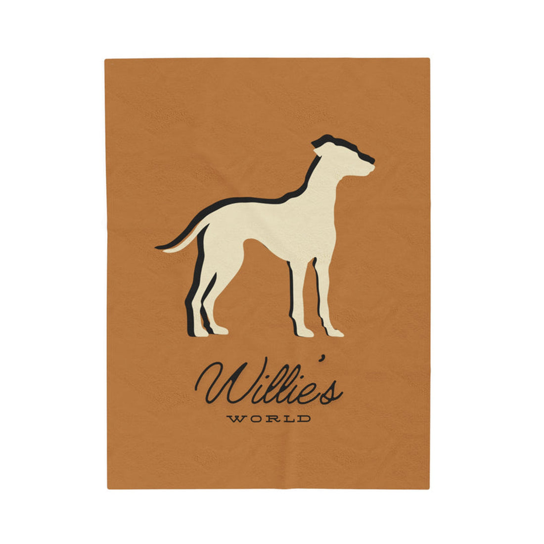 FUNSTUFFPRINT Willie’s Velveteen Plush Blanket