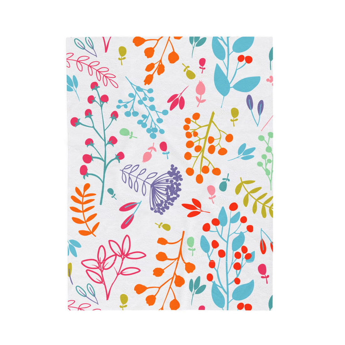 FUNSTUFFPRINT Fleur Velveteen Plush Blanket