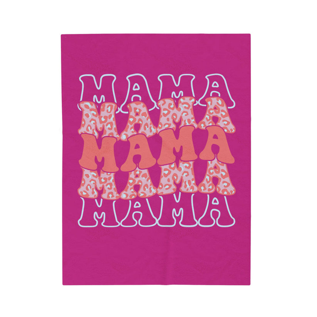 FUNSTUFFPRINT MAMA Velveteen Plush Blanket