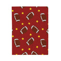 FUNSTUFFPRINT Red Football Velveteen Plush Blanket