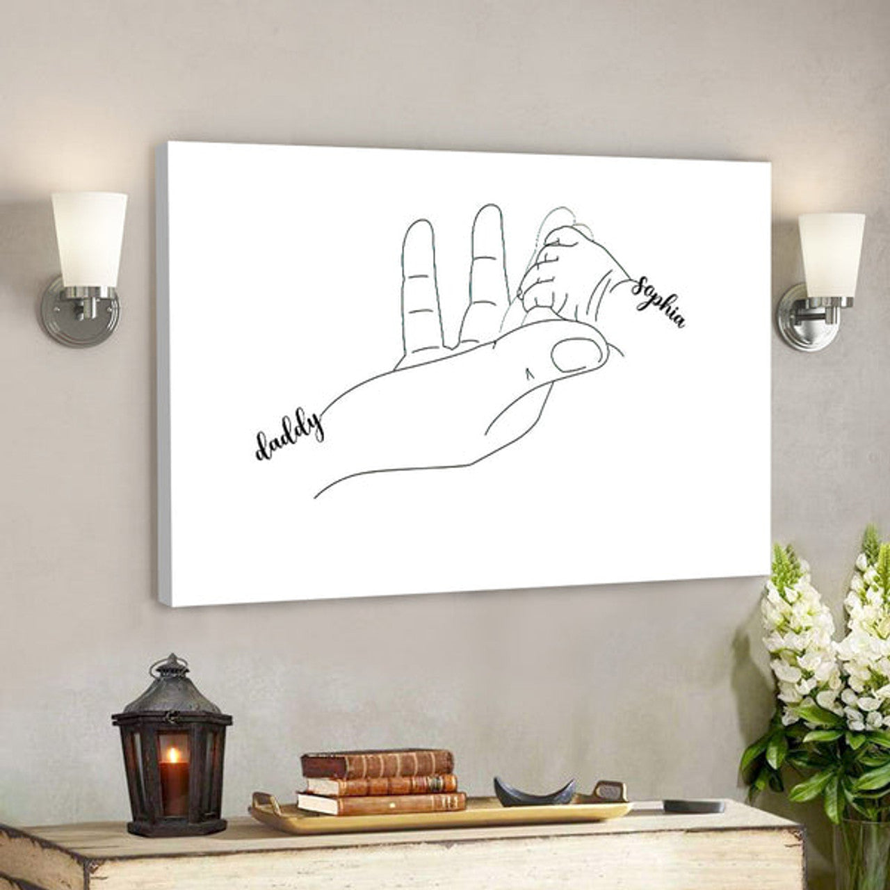 Personalized Name Canvas - Daddy - Father's Day Canvas Art - Gift For Dad 