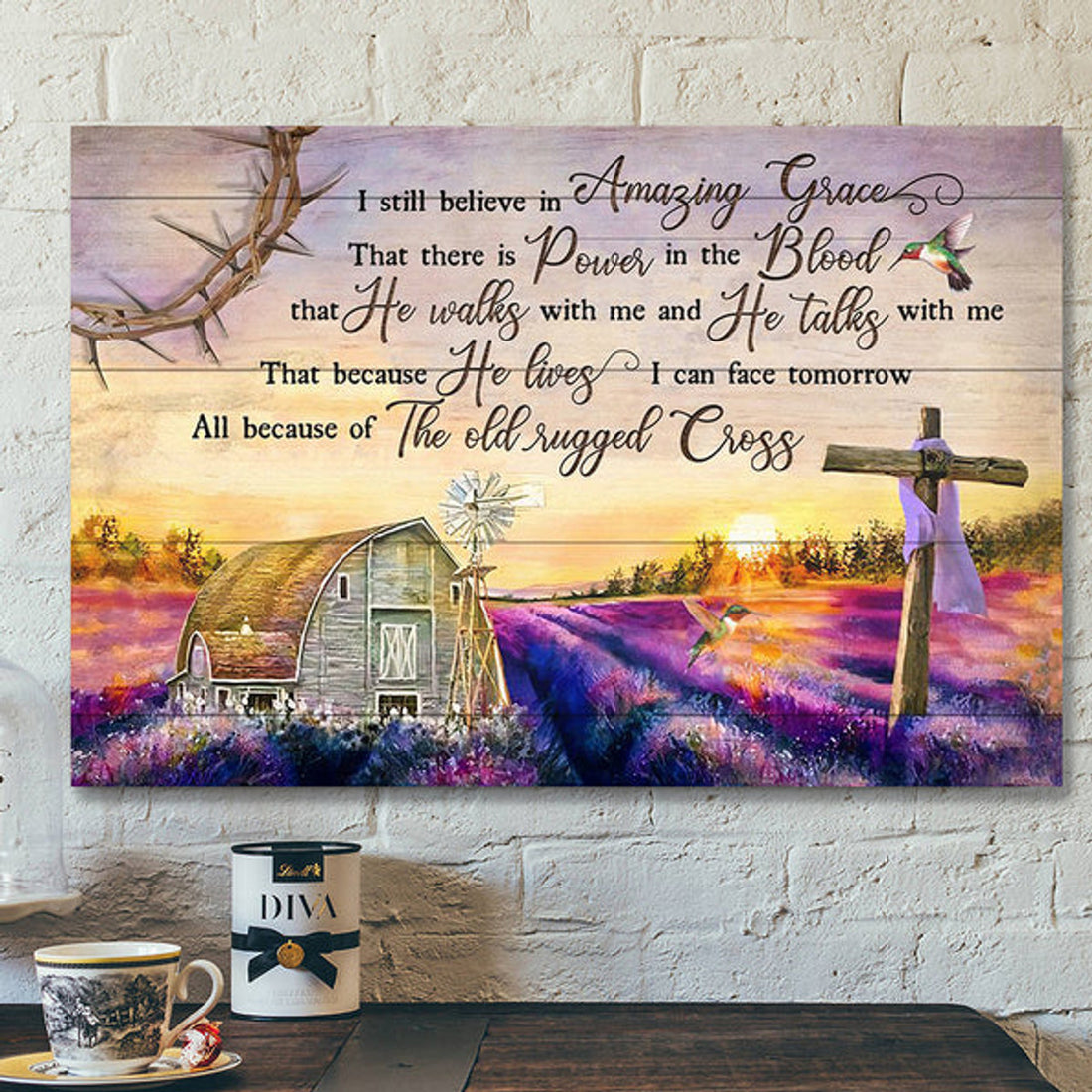 Christian Canvas Art - Bible Verse Canvas - Scripture Canvas Wall Art - Crossfamer Canvas Poster