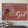 Bible Verse Canvas - Scripture Canvas Wall Art - Jesus Canvas - Be Still & Know That I Am God