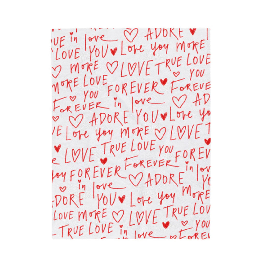 FUNSTUFFPRINT Adore You Valentine Plush Blanket