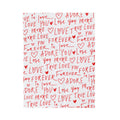 FUNSTUFFPRINT Adore You Valentine Plush Blanket