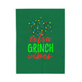 FUNSTUFFPRINT Grinch Vibes Velveteen Plush Blanket