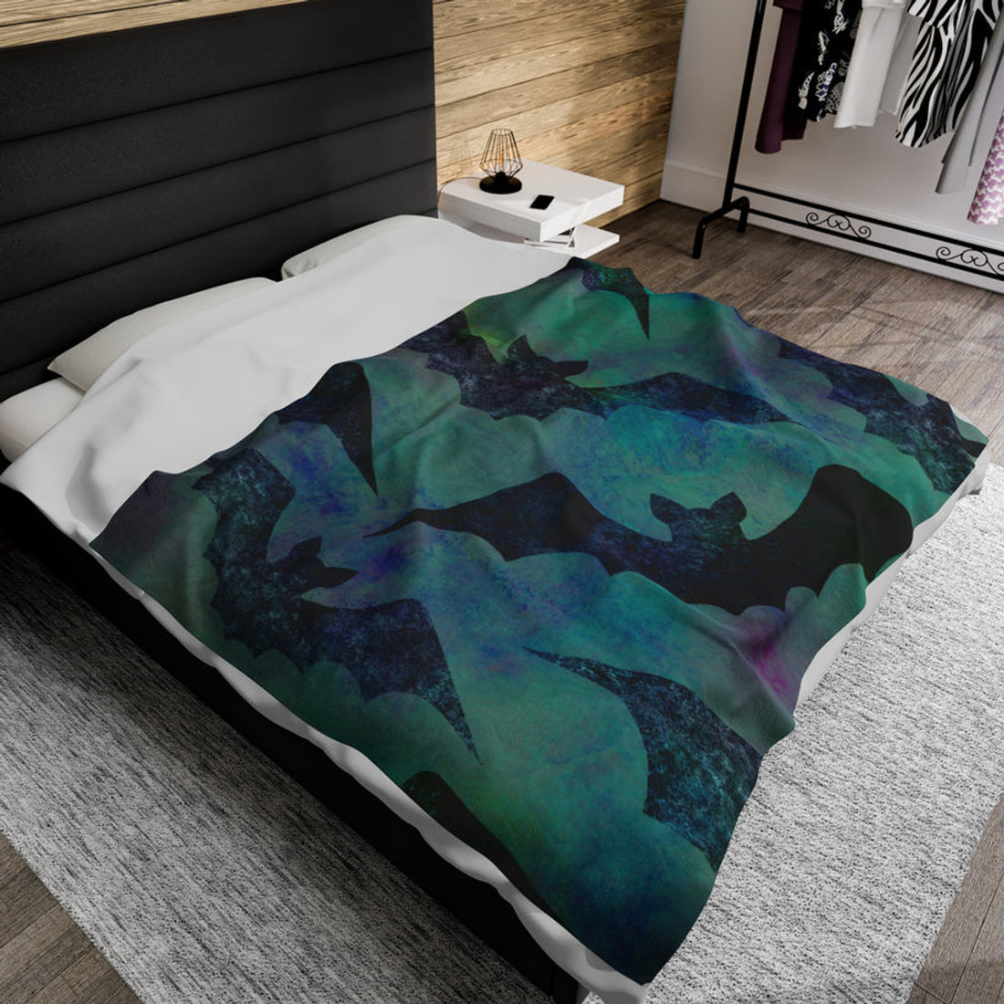 FUNSTUFFPRINT Bats Velveteen Plush Blanket