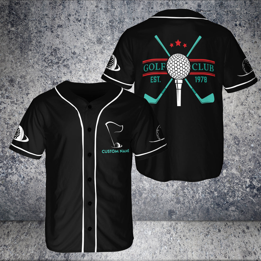 Custom Name l Golf Club And Ball 3D BaseBall Jersey