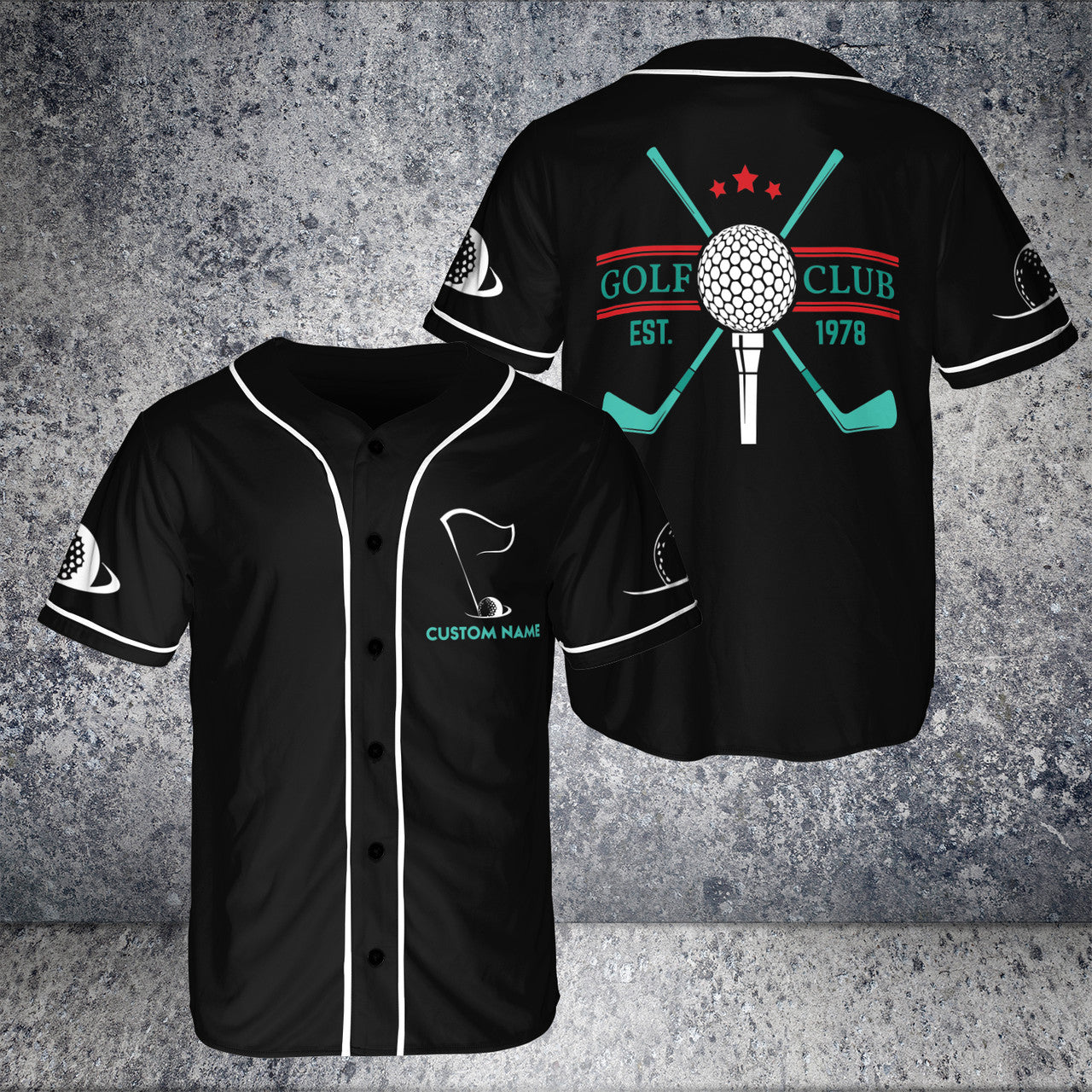 Custom Name l Golf Club And Ball 3D BaseBall Jersey