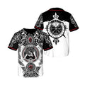Viking Tattoo Wolf White/Black BaseBall Jersey For Men Son Of Odin