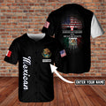 Custom Name Mexican American Grown With Mexican Roots AOP BaseBall Jersey