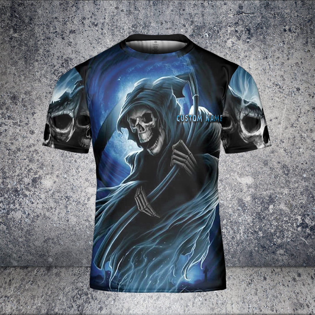Custom In We God Trust Driver Car TRucker Lover Skull Custom Name AOP 3D T-Shirt