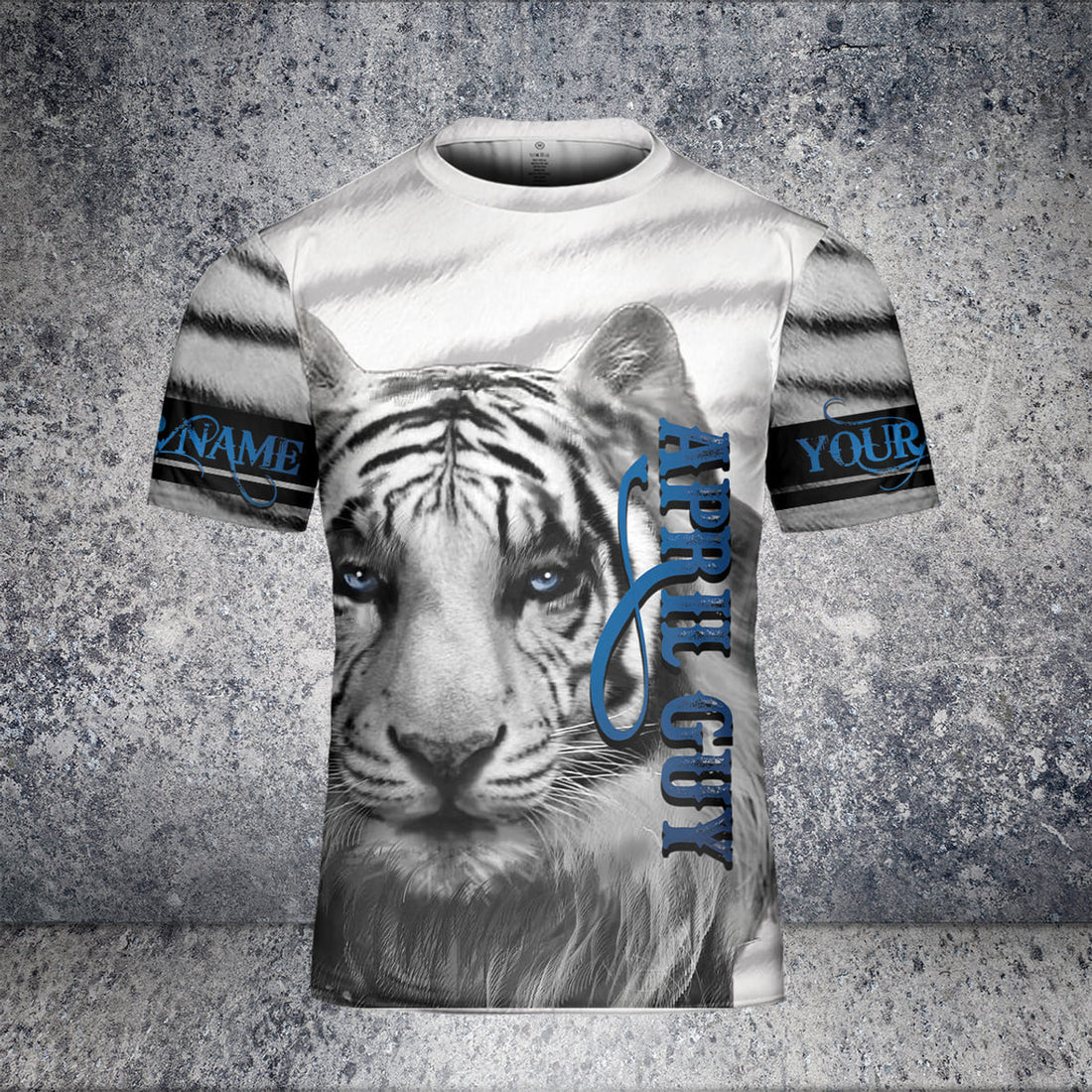 Custom April Guy Tiger Never Mistake My Kidness For Weakness Breask T-Shirt 3D