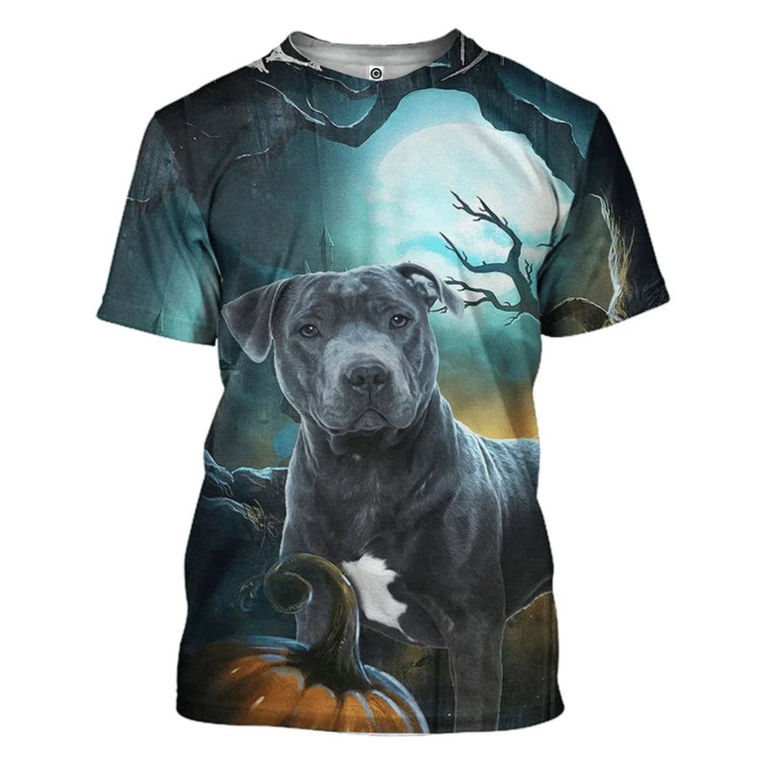 3D Pitbull Dog Shirt, Halloween Dog Hoodie, Pitbull Hello Darkness My Old Friend Apparel